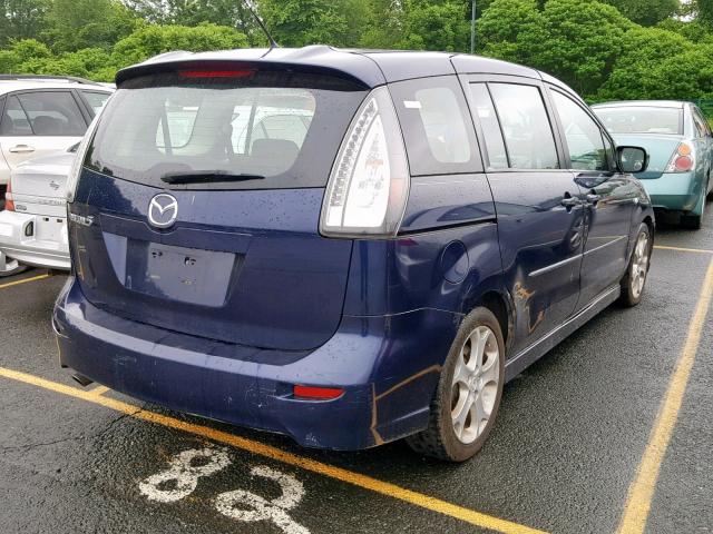 JM1CR29L180311475 - 2008 MAZDA 5 BLUE photo 4