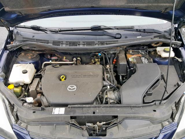 JM1CR29L180311475 - 2008 MAZDA 5 BLUE photo 7