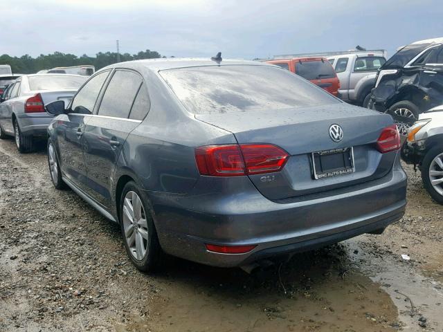 3VW4S7AJ9DM279136 - 2013 VOLKSWAGEN JETTA GLI GRAY photo 3