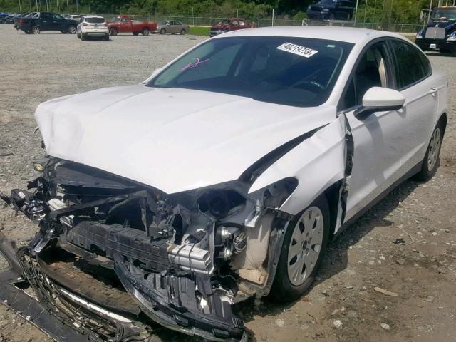 1FA6P0G7XE5377038 - 2014 FORD FUSION S WHITE photo 2