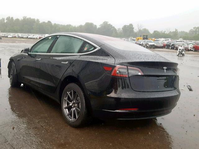 5YJ3E1EAXJF152165 - 2018 TESLA MODEL 3 BLACK photo 3