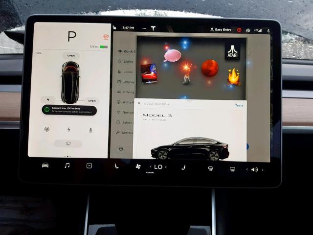 5YJ3E1EAXJF152165 - 2018 TESLA MODEL 3 BLACK photo 9