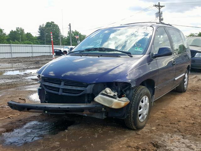 2B4FP25B2XR290850 - 1999 DODGE CARAVAN PURPLE photo 2