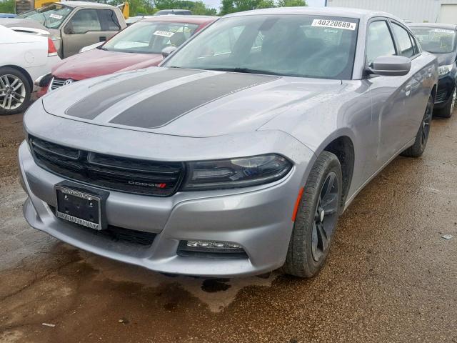 2C3CDXHG5GH186110 - 2016 DODGE CHARGER SX GRAY photo 2