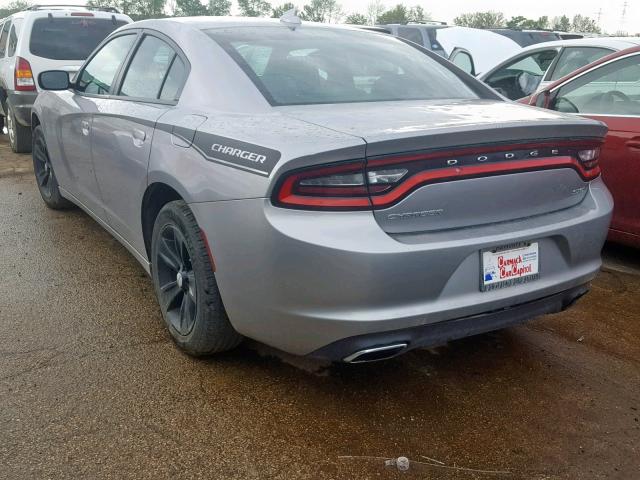 2C3CDXHG5GH186110 - 2016 DODGE CHARGER SX GRAY photo 3