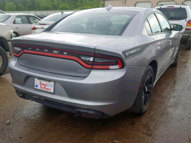 2C3CDXHG5GH186110 - 2016 DODGE CHARGER SX GRAY photo 4