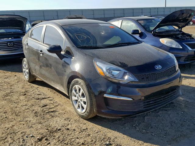 KNADM4A31H6117811 - 2017 KIA RIO LX BLACK photo 1