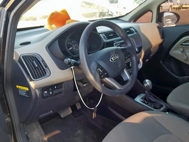 KNADM4A31H6117811 - 2017 KIA RIO LX BLACK photo 9