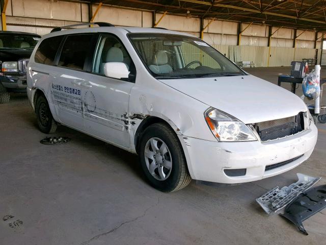 KNDMG4C32A6329212 - 2010 KIA SEDONA LX WHITE photo 1