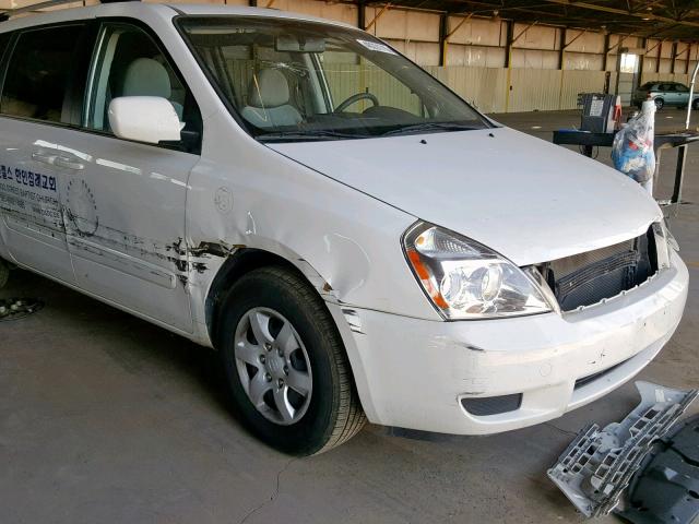 KNDMG4C32A6329212 - 2010 KIA SEDONA LX WHITE photo 9