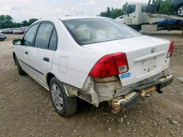 2HGES16375H569892 - 2005 HONDA CIVIC DX V WHITE photo 3