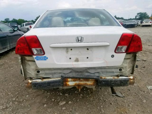 2HGES16375H569892 - 2005 HONDA CIVIC DX V WHITE photo 9