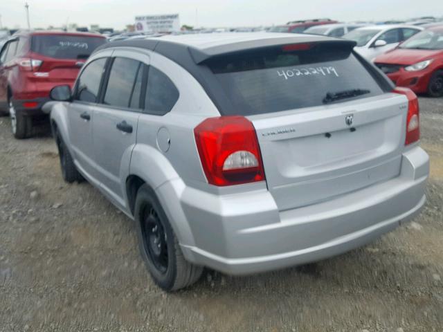 1B3HB48B18D690194 - 2008 DODGE CALIBER SX SILVER photo 3