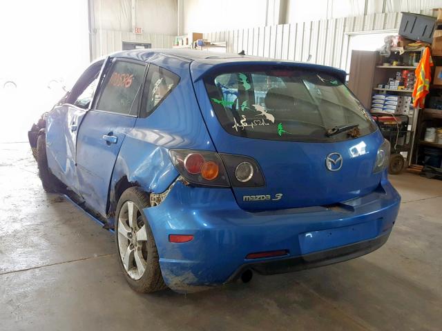 JM1BK343341198078 - 2004 MAZDA 3 HATCHBAC BLUE photo 3