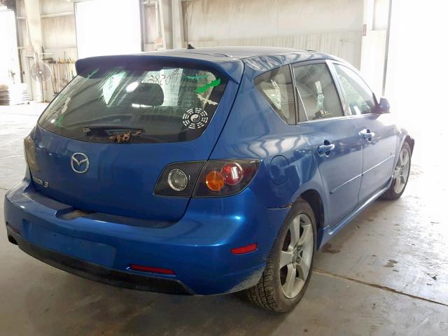 JM1BK343341198078 - 2004 MAZDA 3 HATCHBAC BLUE photo 4