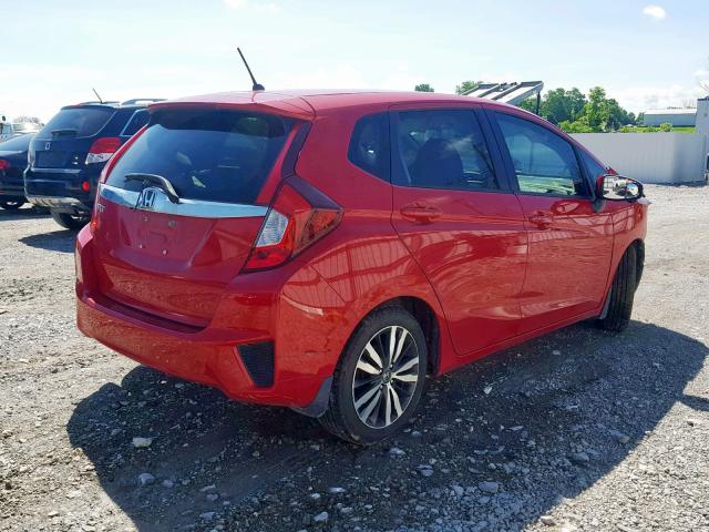 JHMGK5H76GX029963 - 2016 HONDA FIT EX RED photo 4