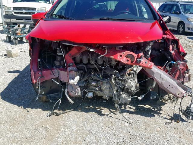 JHMGK5H76GX029963 - 2016 HONDA FIT EX RED photo 9