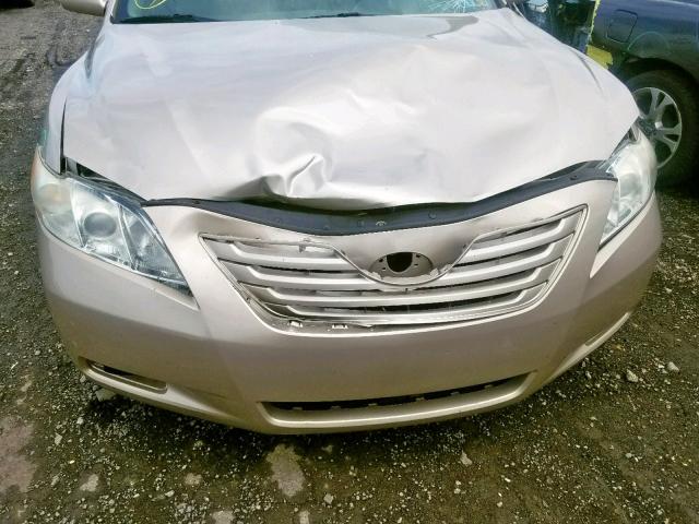 4T1BE46K18U231757 - 2008 TOYOTA CAMRY CE GOLD photo 9