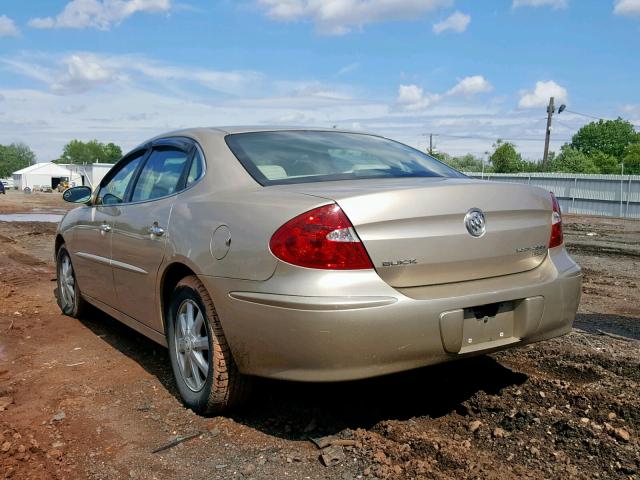 2G4WD532051235370 - 2005 BUICK LACROSSE C TAN photo 3