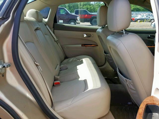 2G4WD532051235370 - 2005 BUICK LACROSSE C TAN photo 6