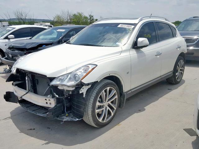 JN1BJ0RP7HM384503 - 2017 INFINITI QX50 WHITE photo 2