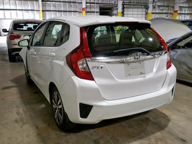 JHMGK5H78GS013700 - 2016 HONDA FIT EX WHITE photo 3