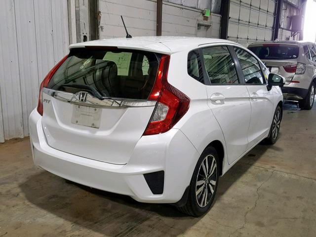 JHMGK5H78GS013700 - 2016 HONDA FIT EX WHITE photo 4