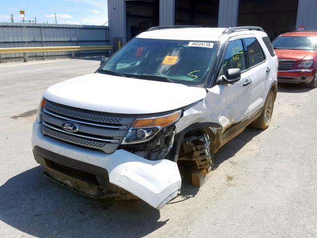 1FM5K7B9XFGB33106 - 2015 FORD EXPLORER WHITE photo 2