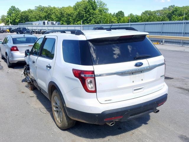 1FM5K7B9XFGB33106 - 2015 FORD EXPLORER WHITE photo 3