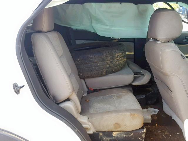 1FM5K7B9XFGB33106 - 2015 FORD EXPLORER WHITE photo 6