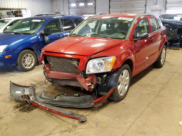 1B3HB48B77D313500 - 2007 DODGE CALIBER SX RED photo 2