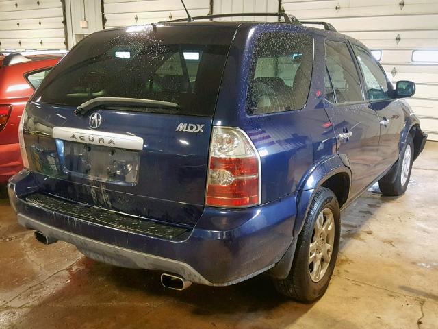 2HNYD18884H528226 - 2004 ACURA MDX TOURIN BLUE photo 4