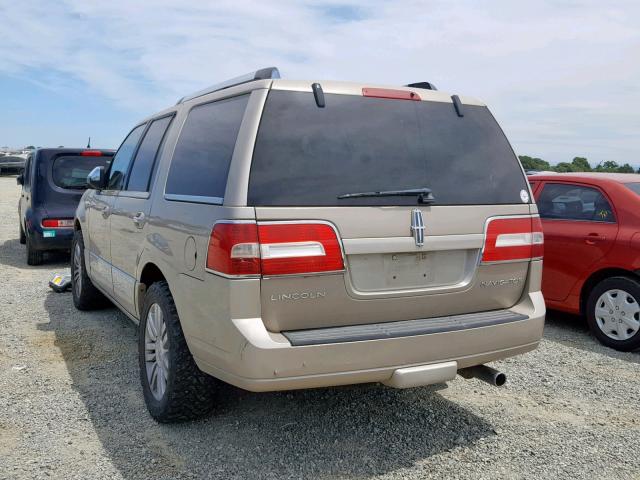 5LMFU28517LJ25746 - 2007 LINCOLN NAVIGATOR TAN photo 3