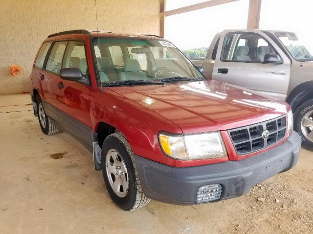 JF1SF6350YH717678 - 2000 SUBARU FORESTER L MAROON photo 1