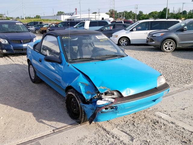 JG1MR3360MK609939 - 1991 GEO METRO LSI BLUE photo 1