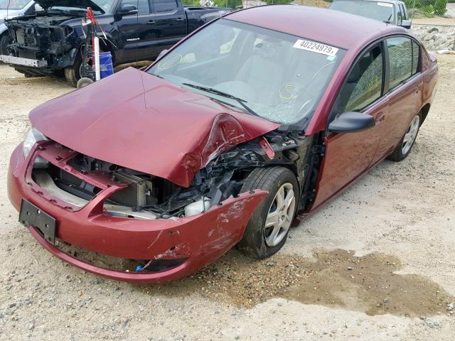 1G8AJ55F67Z117805 - 2007 SATURN ION LEVEL BURGUNDY photo 2