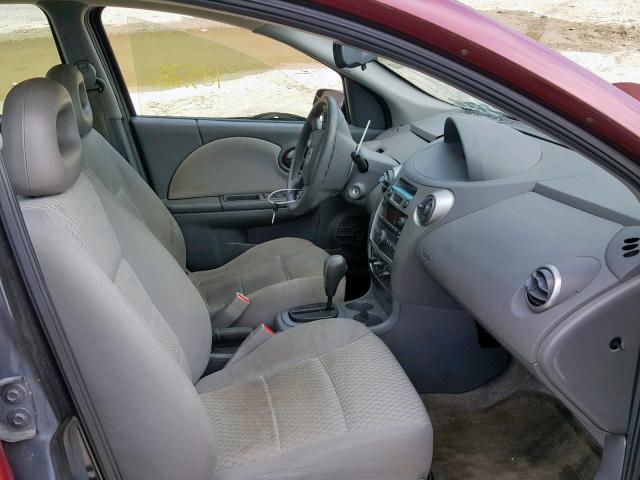 1G8AJ55F67Z117805 - 2007 SATURN ION LEVEL BURGUNDY photo 5