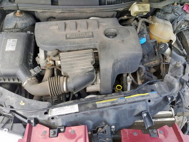 1G8AJ55F67Z117805 - 2007 SATURN ION LEVEL BURGUNDY photo 7