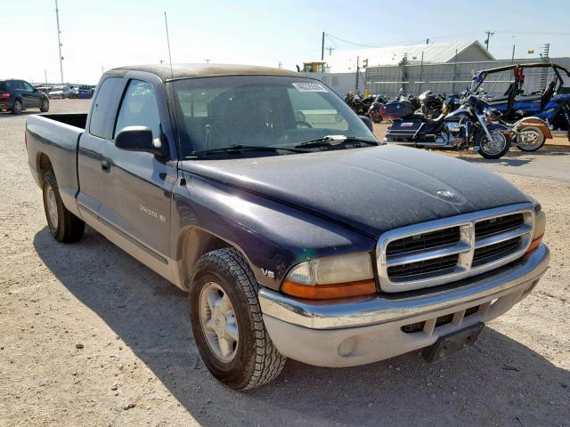 1B7GL22X7WS557240 - 1998 DODGE DAKOTA BLUE photo 1