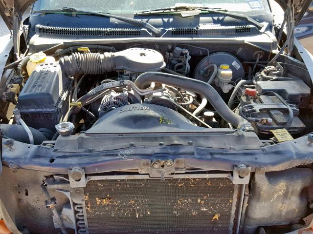 1B7GL22X7WS557240 - 1998 DODGE DAKOTA BLUE photo 7