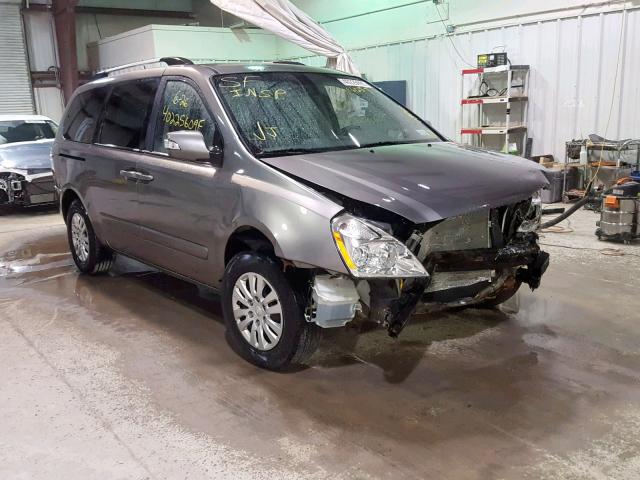 KNDMG4C75B6414579 - 2011 KIA SEDONA LX GREEN photo 1