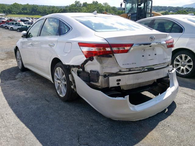 4T1BK1EB7EU126287 - 2014 TOYOTA AVALON BAS WHITE photo 3