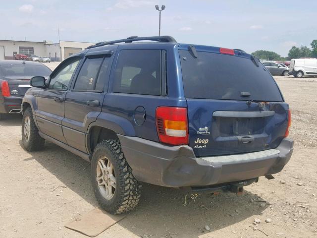 1J4GW48S53C544162 - 2003 JEEP GRAND CHER BLUE photo 3