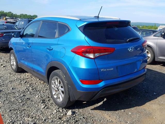 KM8J33A41GU026331 - 2016 HYUNDAI TUCSON LIM BLUE photo 3