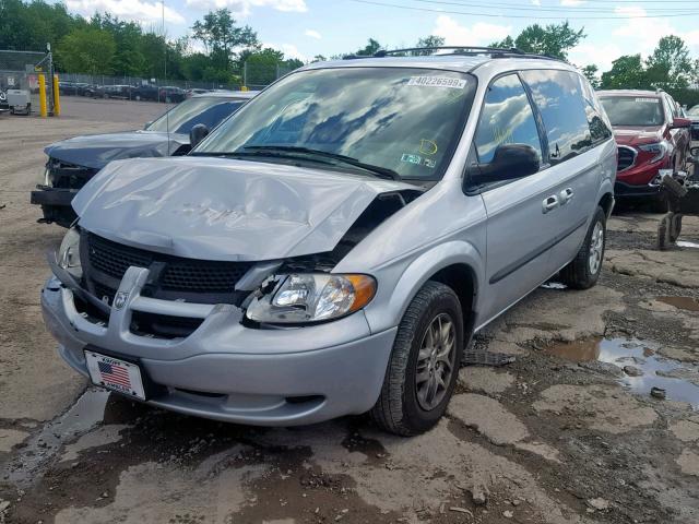 1D4GP453X3B300404 - 2003 DODGE CARAVAN SP SILVER photo 2