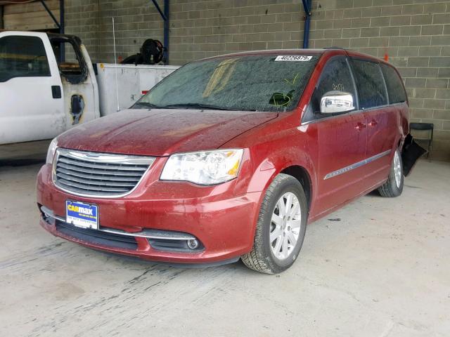 2C4RC1CG0DR801892 - 2013 CHRYSLER TOWN & COU BURGUNDY photo 2