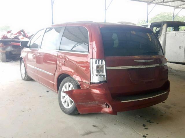 2C4RC1CG0DR801892 - 2013 CHRYSLER TOWN & COU BURGUNDY photo 3