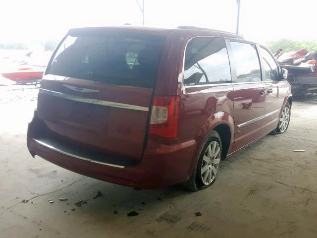 2C4RC1CG0DR801892 - 2013 CHRYSLER TOWN & COU BURGUNDY photo 4