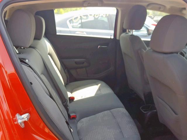 1G1JA6SG4D4150800 - 2013 CHEVROLET SONIC LS ORANGE photo 6