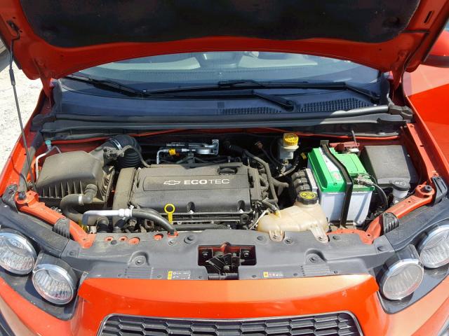 1G1JA6SG4D4150800 - 2013 CHEVROLET SONIC LS ORANGE photo 7